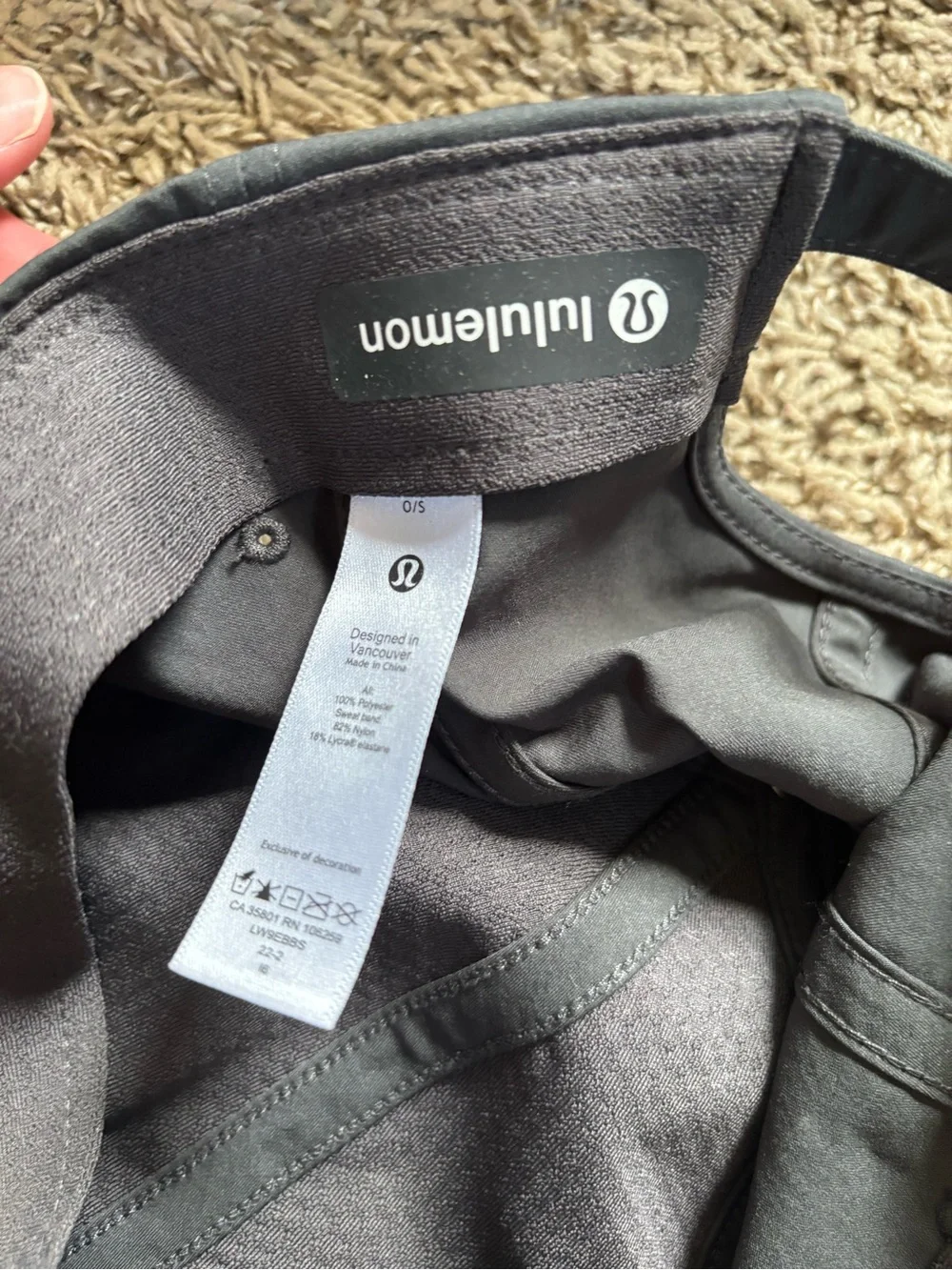 lululemon Athletica Dark Gray Baseball Cap